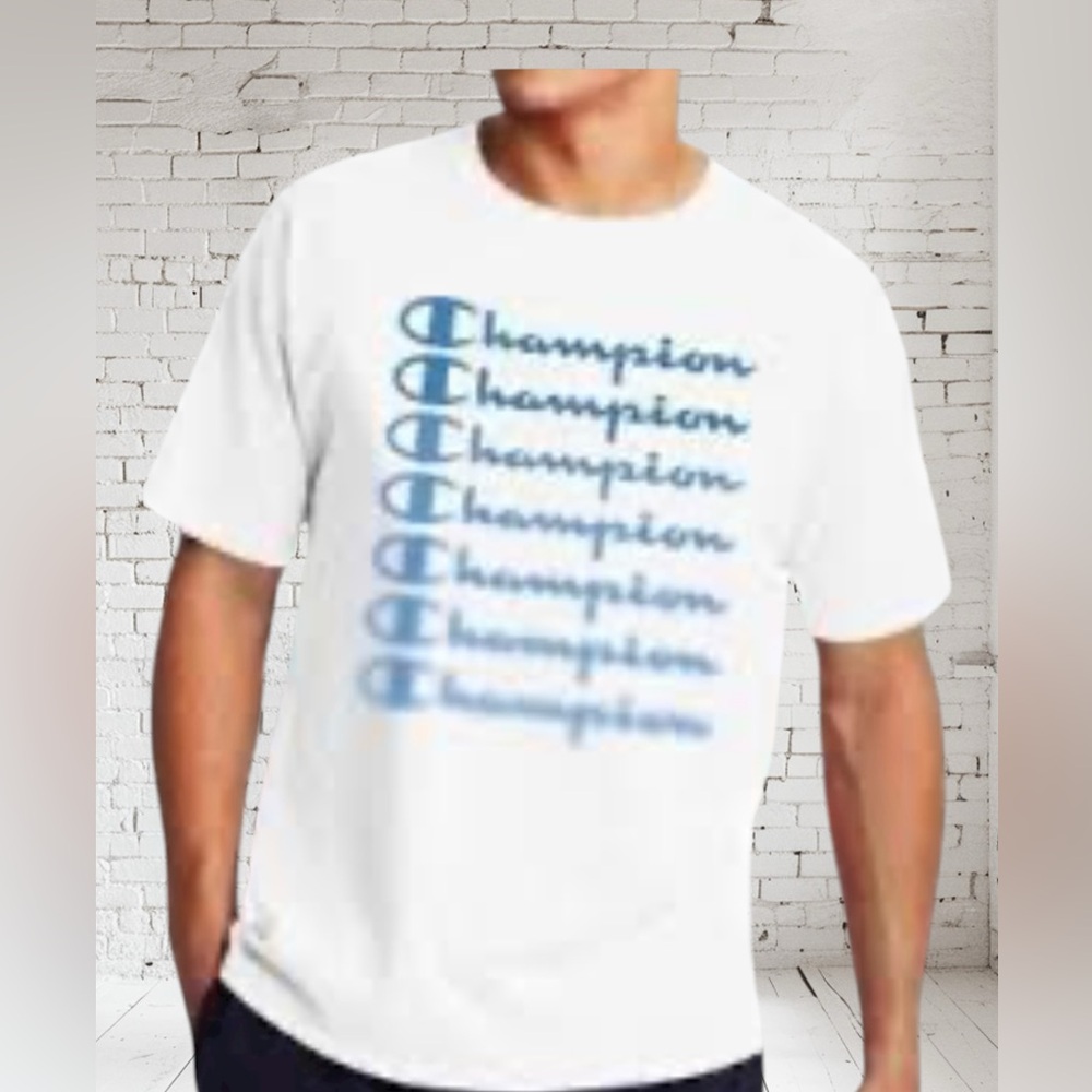 Champion Script Logo Tee L NWT | Iconic Branding Everyday Streetwear Style
